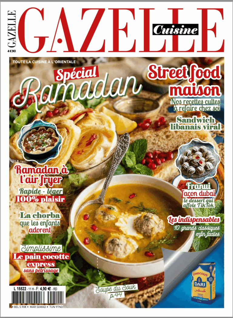 Campagne publicitaire pour Mosaïque dans les magazines Gazelle, Gazelle Cuisine et Ras el Hanout